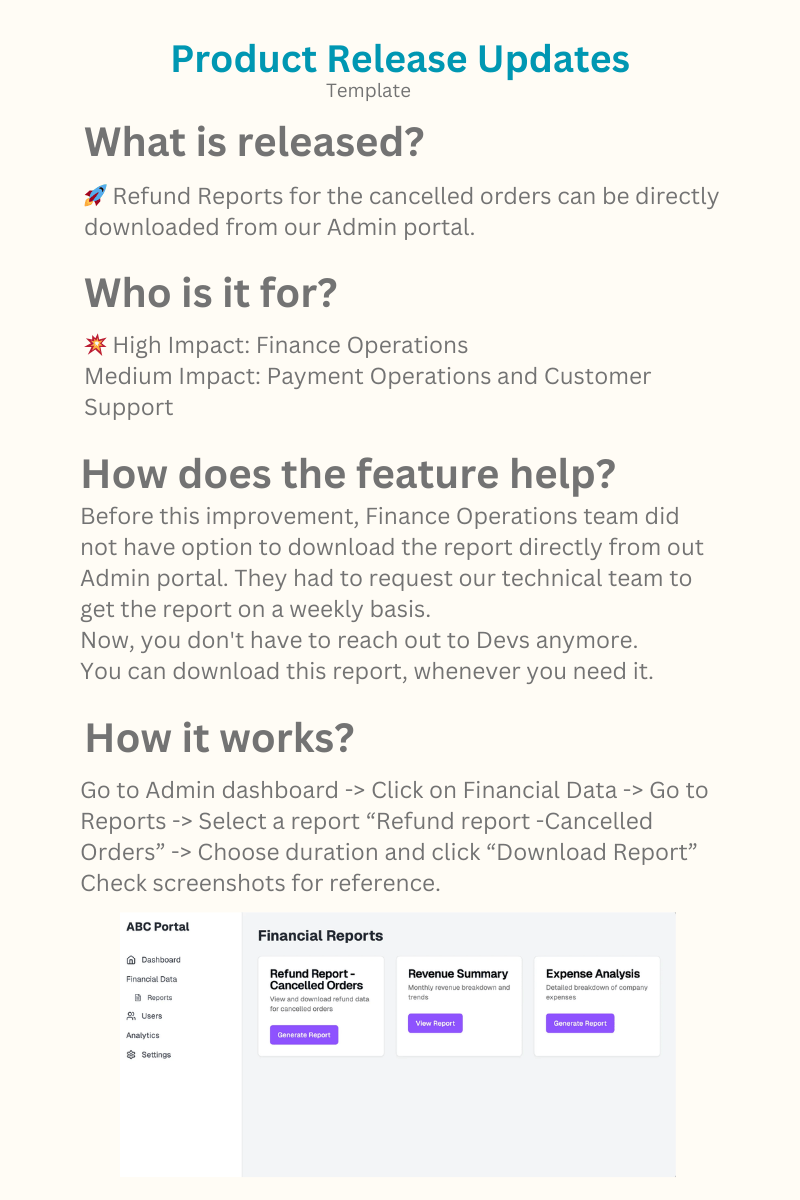 Writing effective Product Release updates to your&nbsp;team